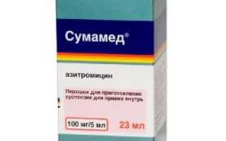 Сумамед – инструкция по применению, показания, дозы