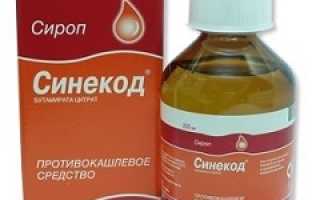 Синекод инструкция по применению капли от кашля
